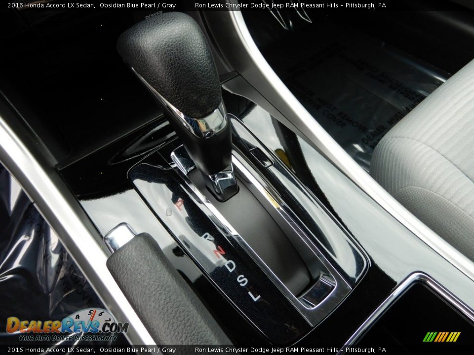 2016 Honda Accord LX Sedan Obsidian Blue Pearl / Gray Photo #17