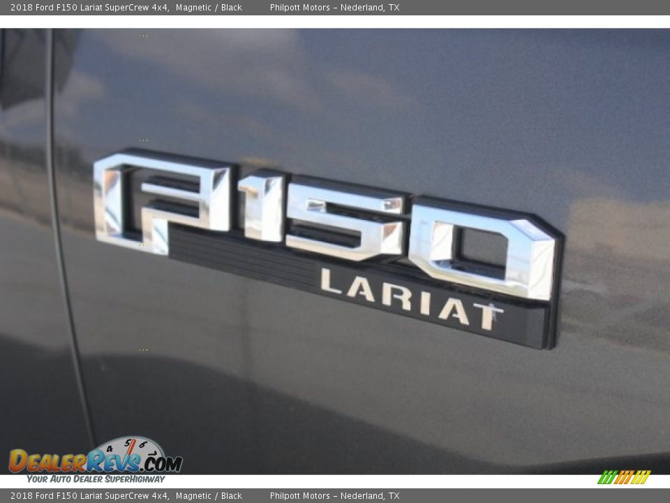 2018 Ford F150 Lariat SuperCrew 4x4 Magnetic / Black Photo #34