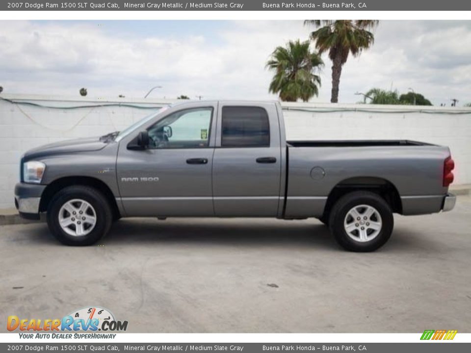 2007 Dodge Ram 1500 SLT Quad Cab Mineral Gray Metallic / Medium Slate Gray Photo #9