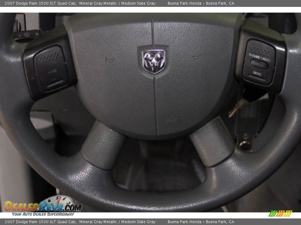 2007 Dodge Ram 1500 SLT Quad Cab Mineral Gray Metallic / Medium Slate Gray Photo #16