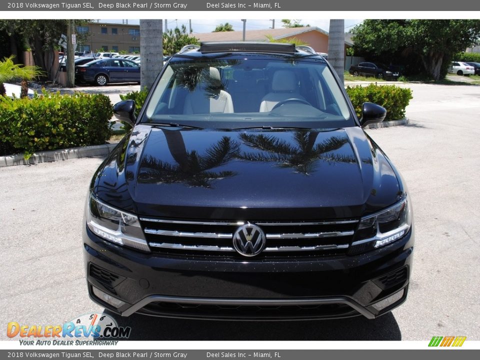 2018 Volkswagen Tiguan SEL Deep Black Pearl / Storm Gray Photo #3