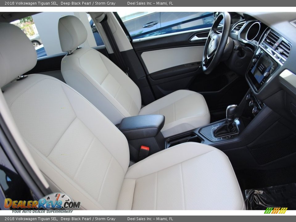 2018 Volkswagen Tiguan SEL Deep Black Pearl / Storm Gray Photo #19