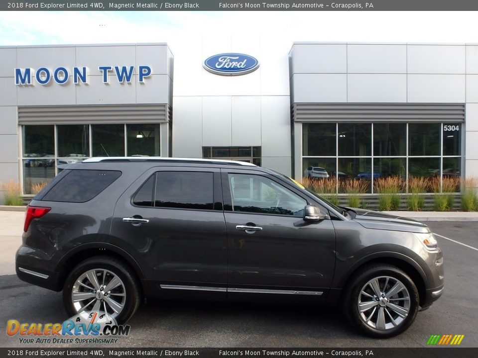 2018 Ford Explorer Limited 4WD Magnetic Metallic / Ebony Black Photo #1