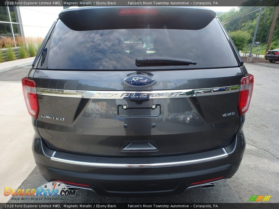2018 Ford Explorer Limited 4WD Magnetic Metallic / Ebony Black Photo #3
