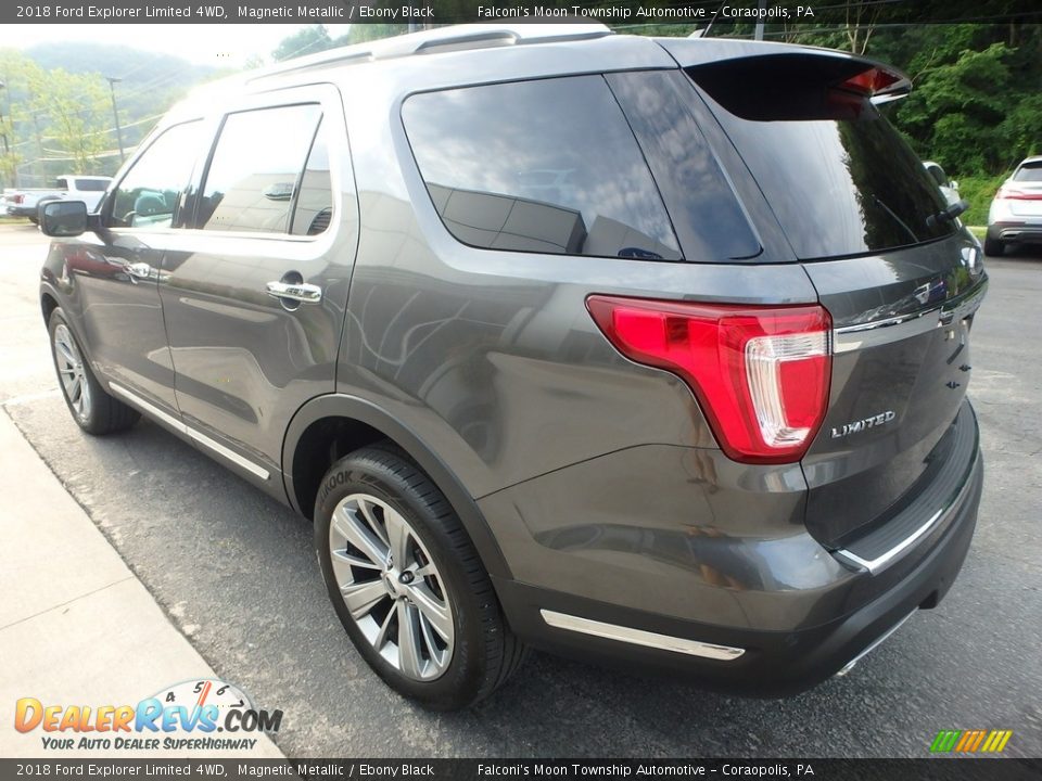 2018 Ford Explorer Limited 4WD Magnetic Metallic / Ebony Black Photo #5