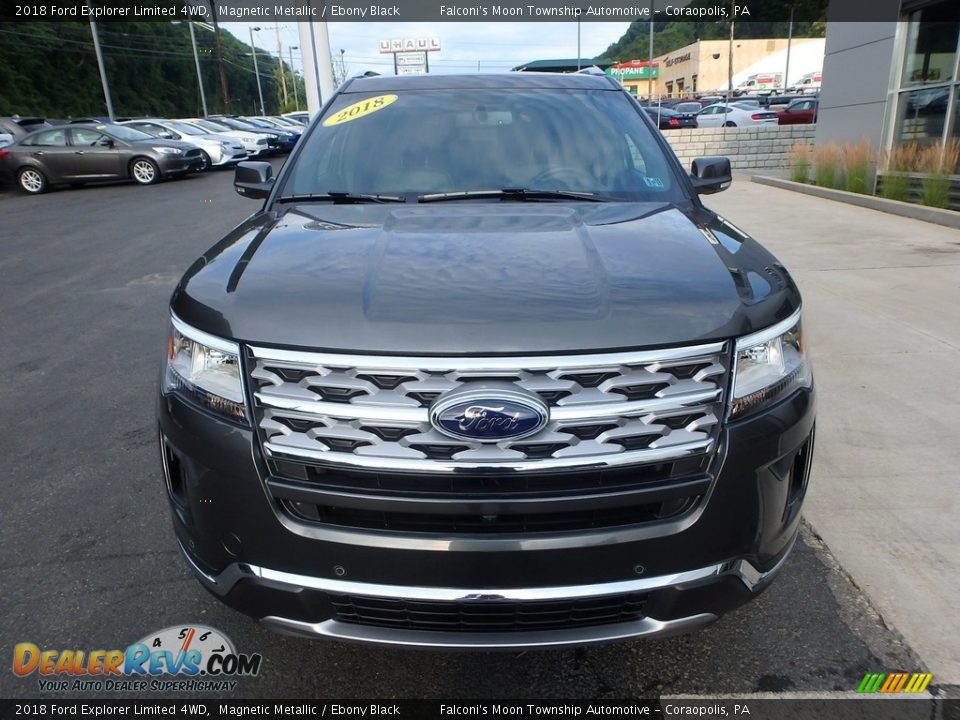 2018 Ford Explorer Limited 4WD Magnetic Metallic / Ebony Black Photo #8
