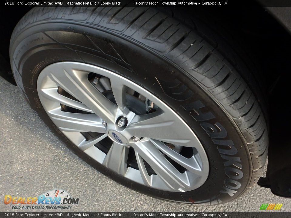 2018 Ford Explorer Limited 4WD Magnetic Metallic / Ebony Black Photo #10