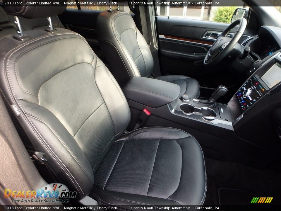 2018 Ford Explorer Limited 4WD Magnetic Metallic / Ebony Black Photo #11
