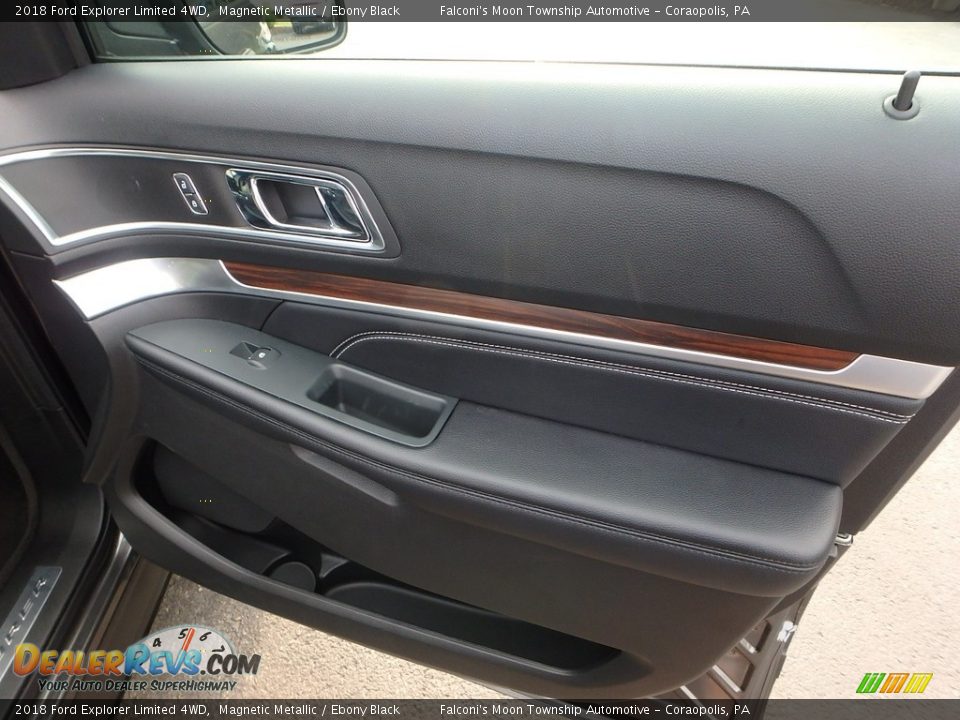 2018 Ford Explorer Limited 4WD Magnetic Metallic / Ebony Black Photo #13