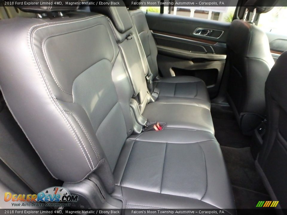 2018 Ford Explorer Limited 4WD Magnetic Metallic / Ebony Black Photo #14