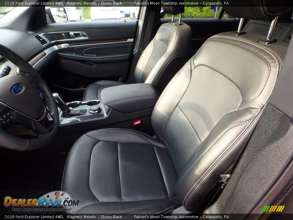 2018 Ford Explorer Limited 4WD Magnetic Metallic / Ebony Black Photo #16