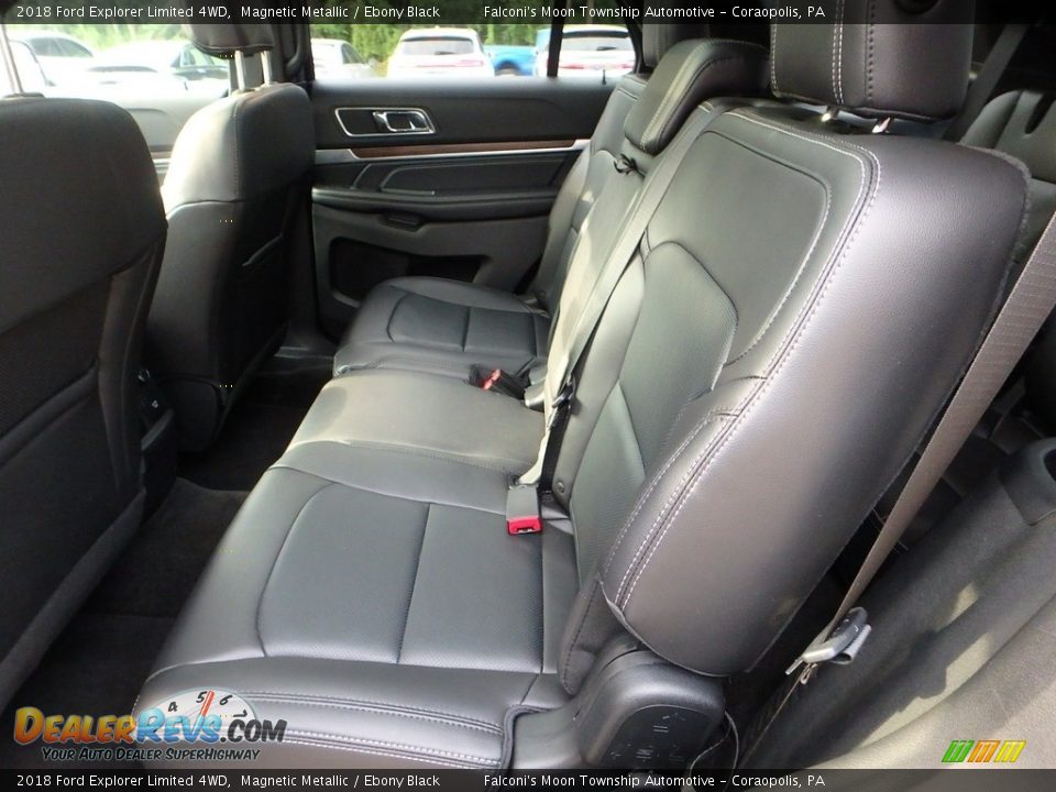 2018 Ford Explorer Limited 4WD Magnetic Metallic / Ebony Black Photo #17