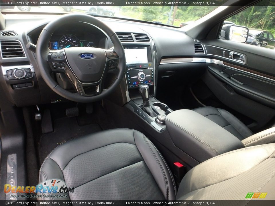 2018 Ford Explorer Limited 4WD Magnetic Metallic / Ebony Black Photo #18