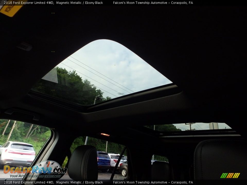 2018 Ford Explorer Limited 4WD Magnetic Metallic / Ebony Black Photo #20