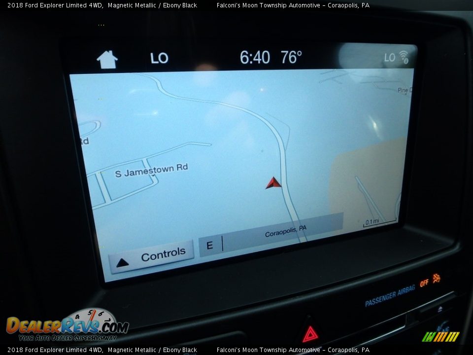 2018 Ford Explorer Limited 4WD Magnetic Metallic / Ebony Black Photo #21