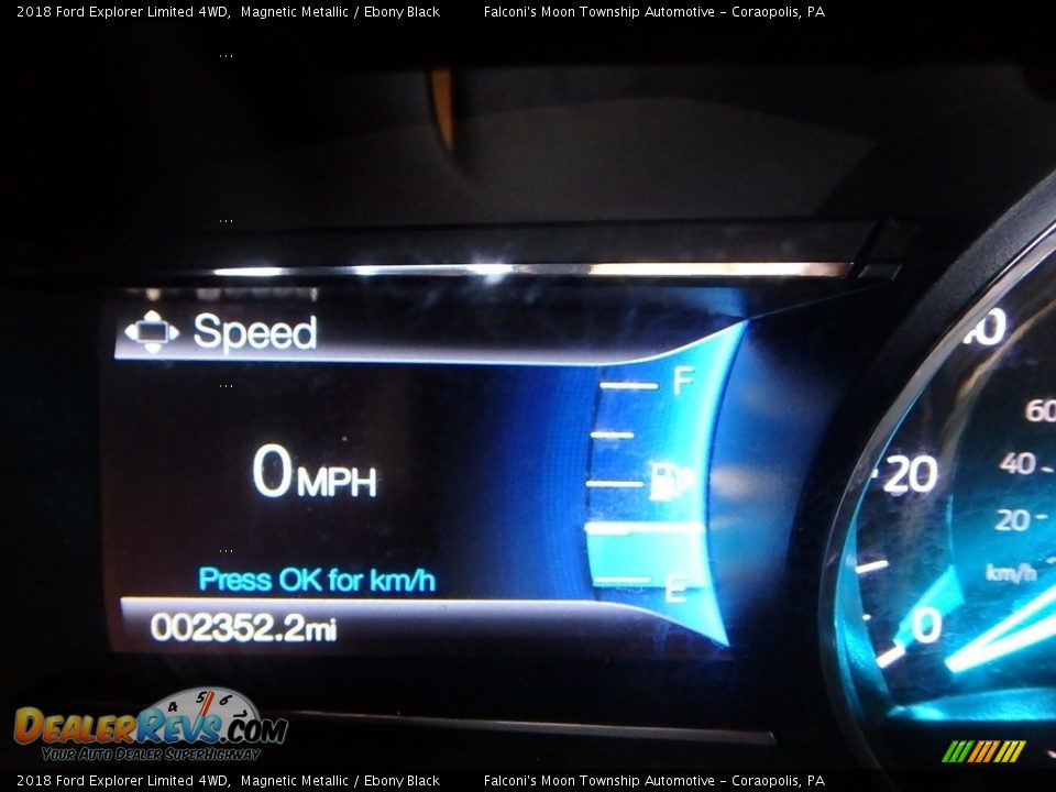 2018 Ford Explorer Limited 4WD Magnetic Metallic / Ebony Black Photo #24