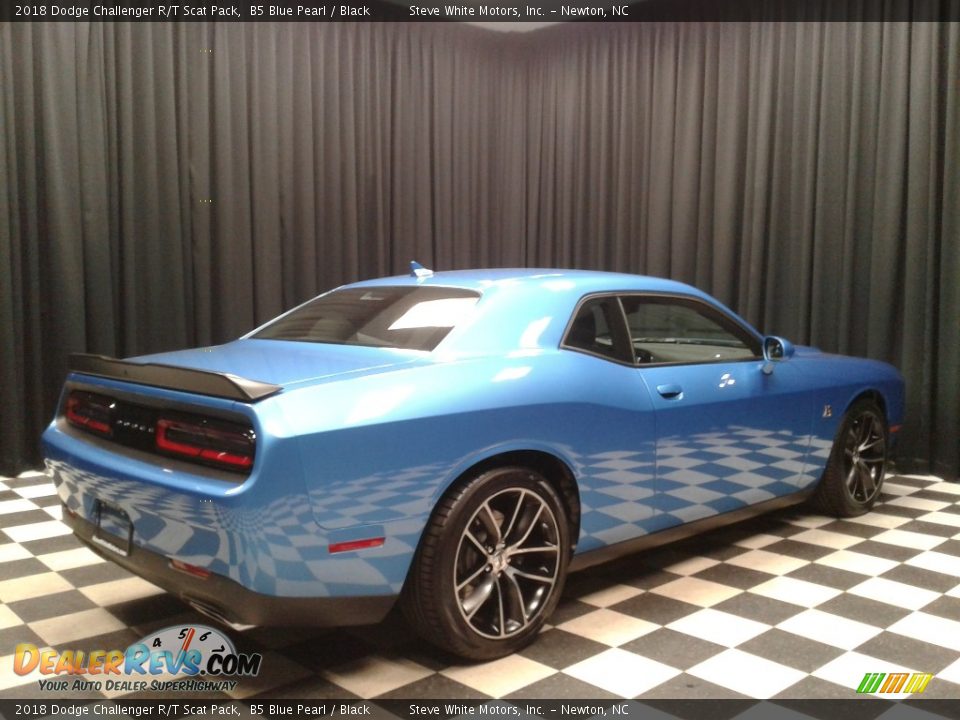 2018 Dodge Challenger R/T Scat Pack B5 Blue Pearl / Black Photo #6