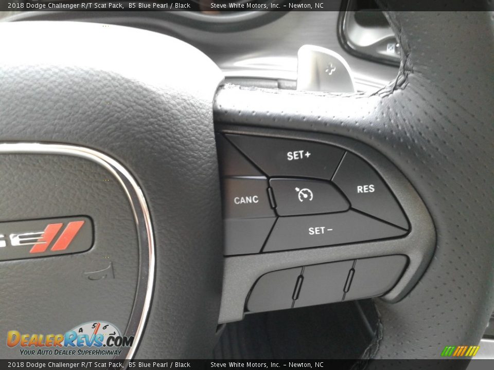 2018 Dodge Challenger R/T Scat Pack B5 Blue Pearl / Black Photo #17