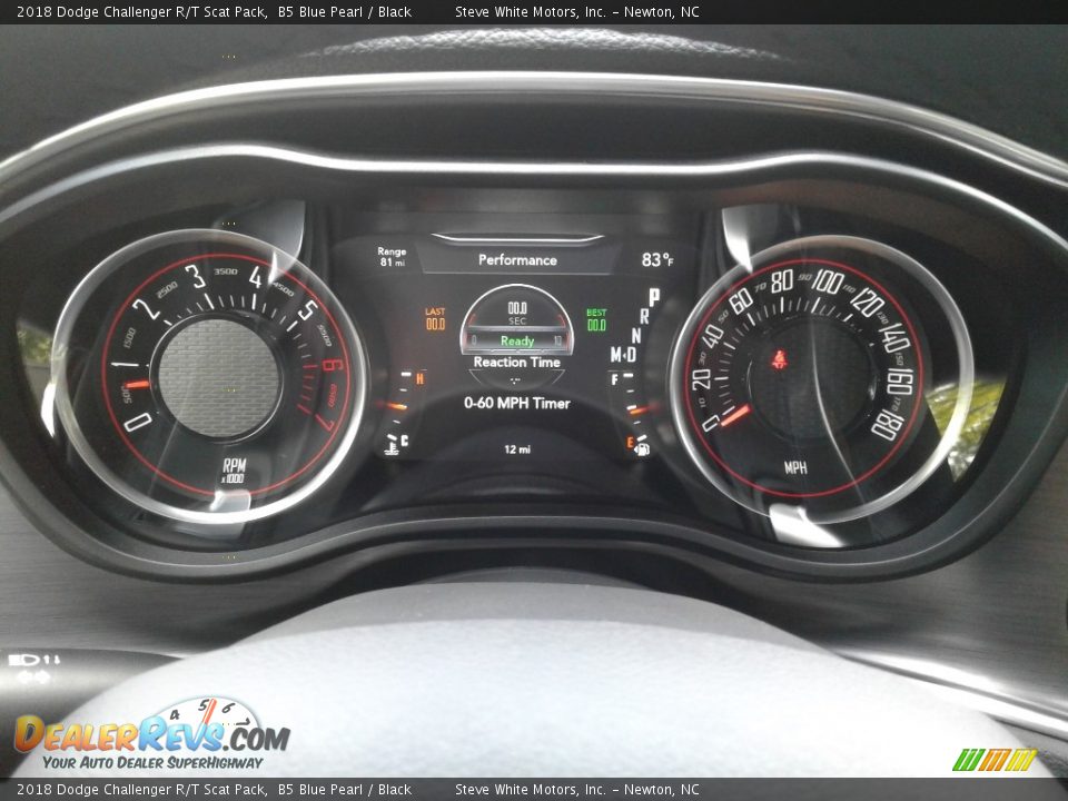 2018 Dodge Challenger R/T Scat Pack B5 Blue Pearl / Black Photo #19