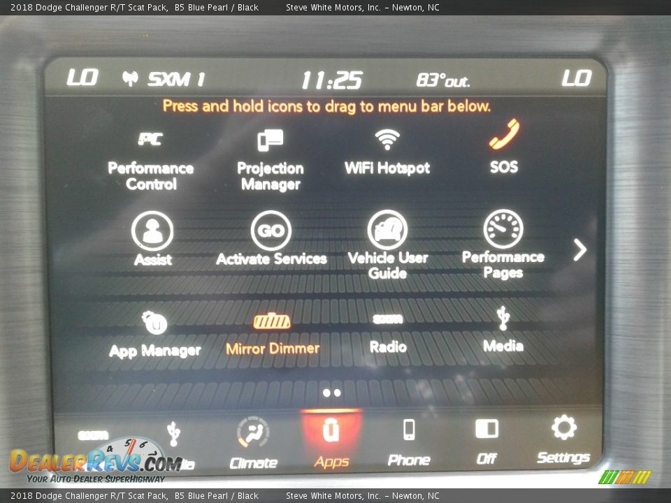 2018 Dodge Challenger R/T Scat Pack B5 Blue Pearl / Black Photo #24