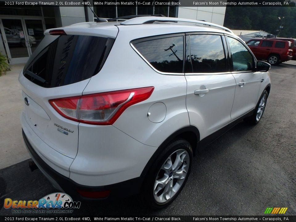 2013 Ford Escape Titanium 2.0L EcoBoost 4WD White Platinum Metallic Tri-Coat / Charcoal Black Photo #2
