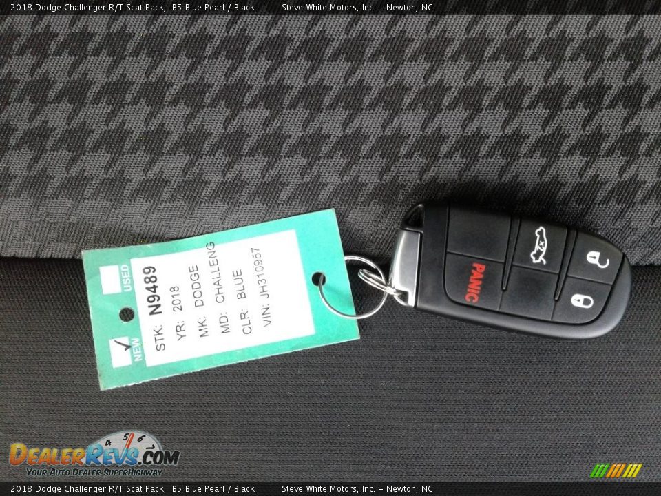 2018 Dodge Challenger R/T Scat Pack B5 Blue Pearl / Black Photo #30
