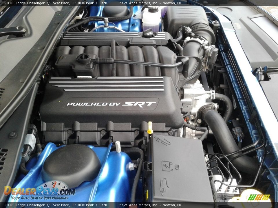 2018 Dodge Challenger R/T Scat Pack B5 Blue Pearl / Black Photo #31