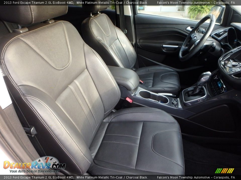 2013 Ford Escape Titanium 2.0L EcoBoost 4WD White Platinum Metallic Tri-Coat / Charcoal Black Photo #11