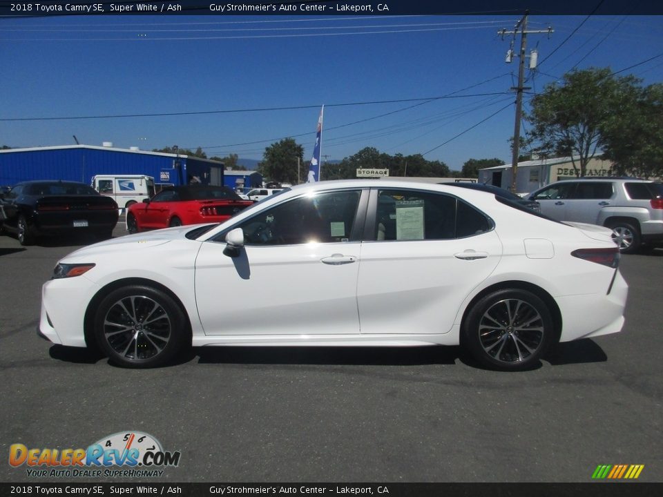 2018 Toyota Camry SE Super White / Ash Photo #4