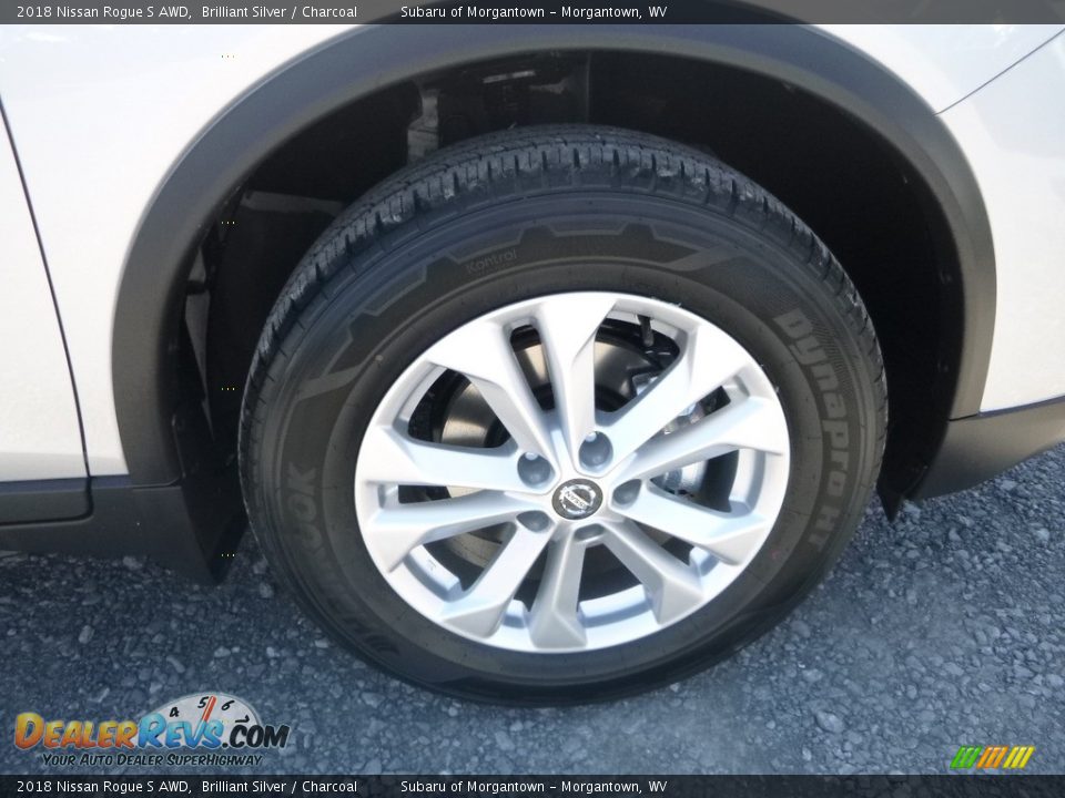 2018 Nissan Rogue S AWD Brilliant Silver / Charcoal Photo #2