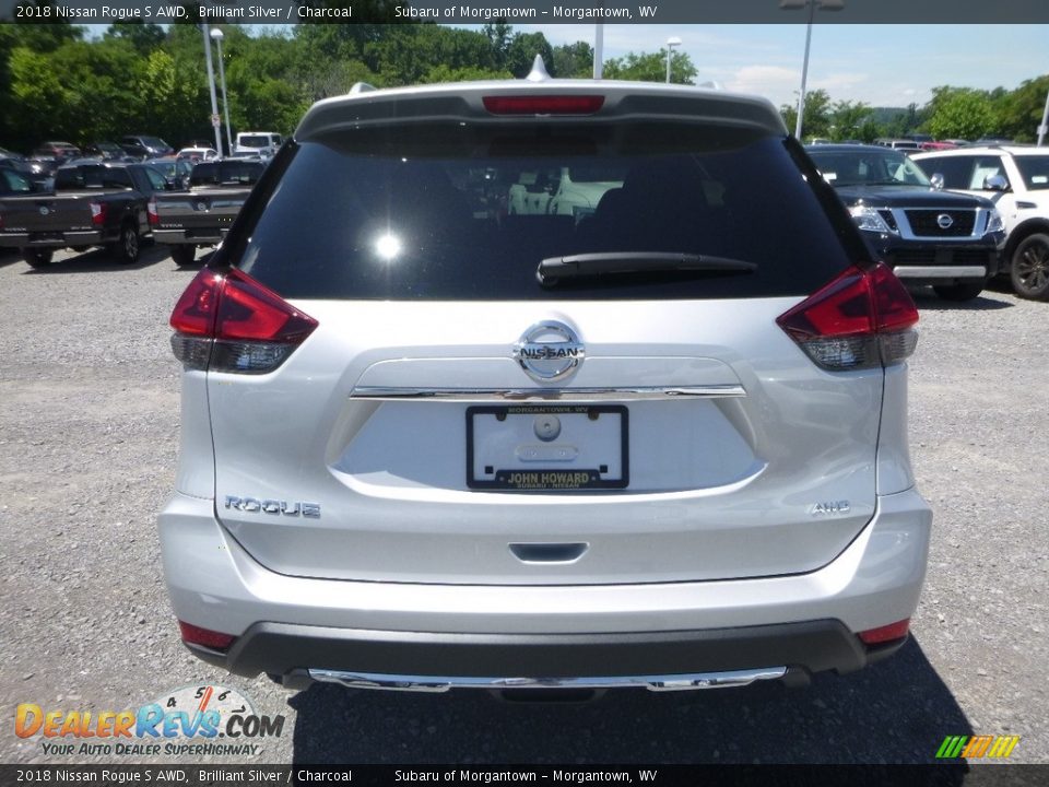 2018 Nissan Rogue S AWD Brilliant Silver / Charcoal Photo #5