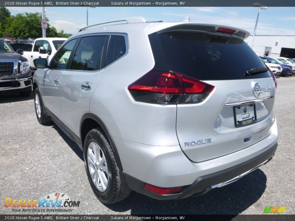 2018 Nissan Rogue S AWD Brilliant Silver / Charcoal Photo #6