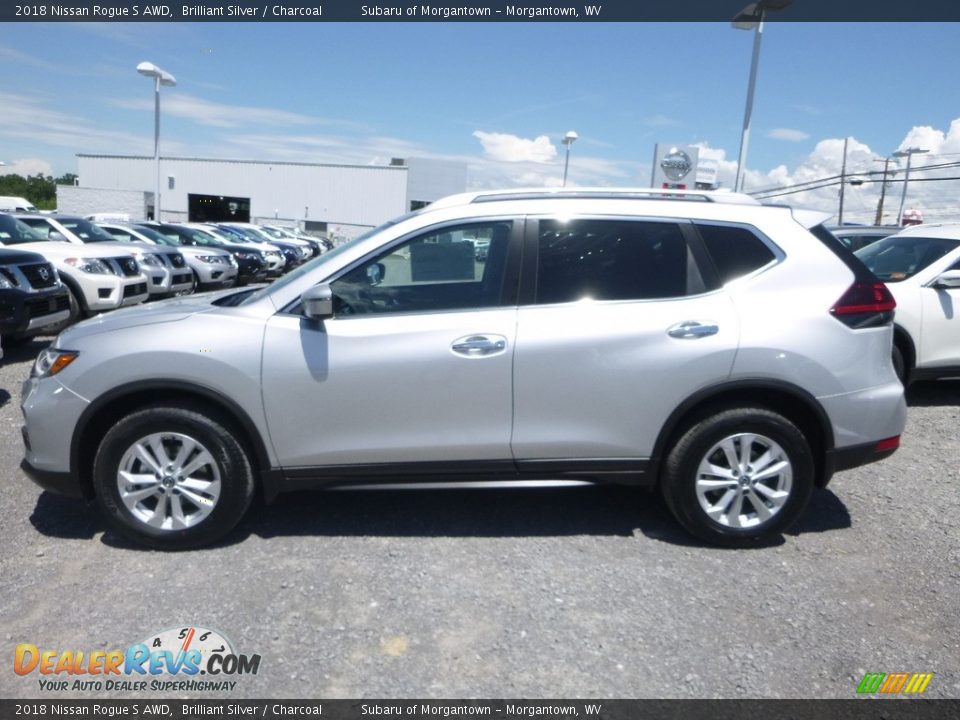 2018 Nissan Rogue S AWD Brilliant Silver / Charcoal Photo #7