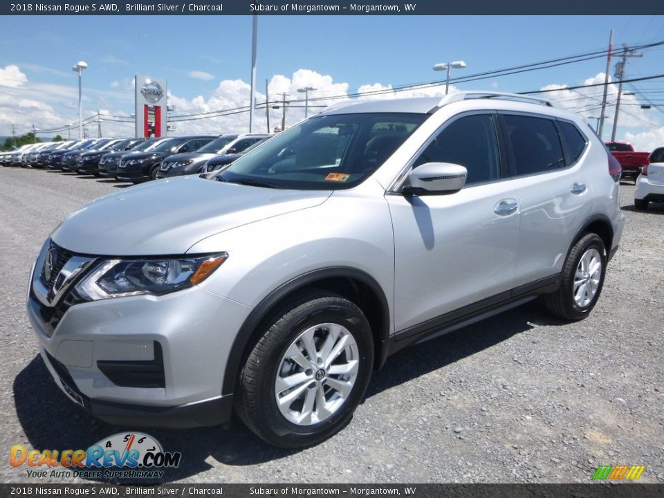 2018 Nissan Rogue S AWD Brilliant Silver / Charcoal Photo #8