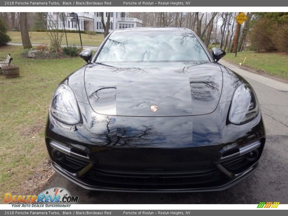 2018 Porsche Panamera Turbo Black / Black/Bordeaux Red Photo #2