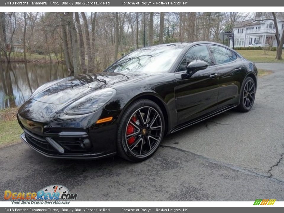 2018 Porsche Panamera Turbo Black / Black/Bordeaux Red Photo #3