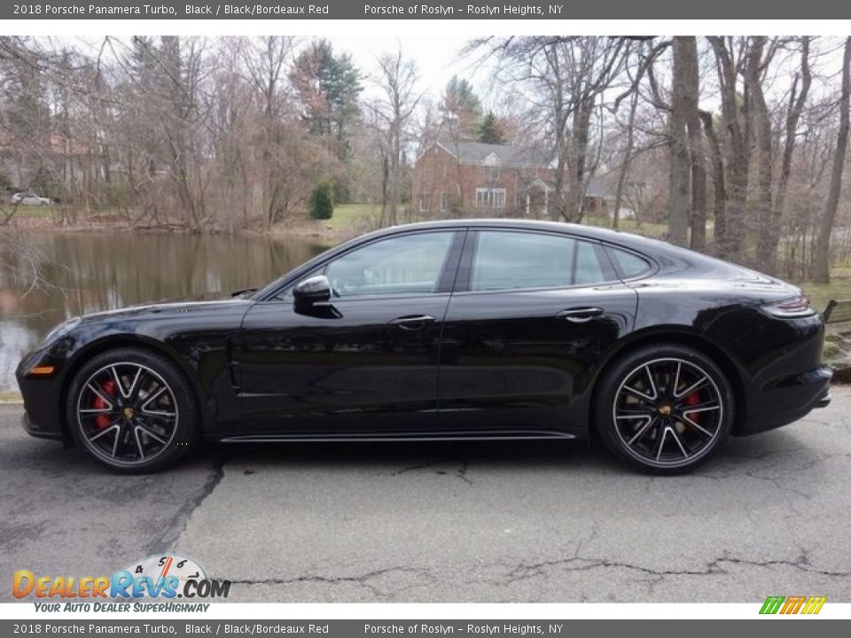 2018 Porsche Panamera Turbo Black / Black/Bordeaux Red Photo #4