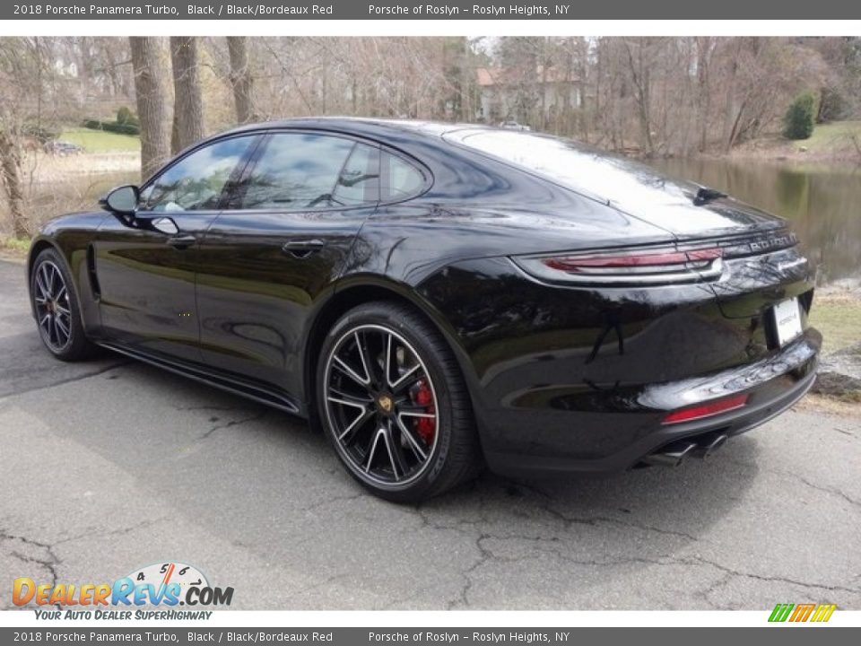2018 Porsche Panamera Turbo Black / Black/Bordeaux Red Photo #5