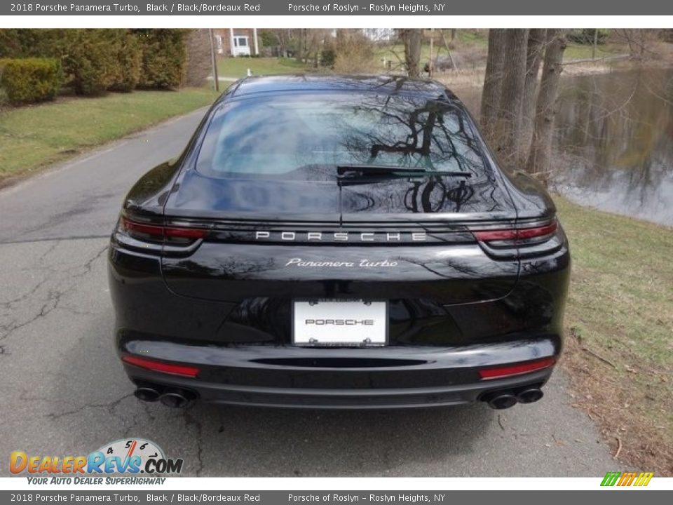 2018 Porsche Panamera Turbo Black / Black/Bordeaux Red Photo #6