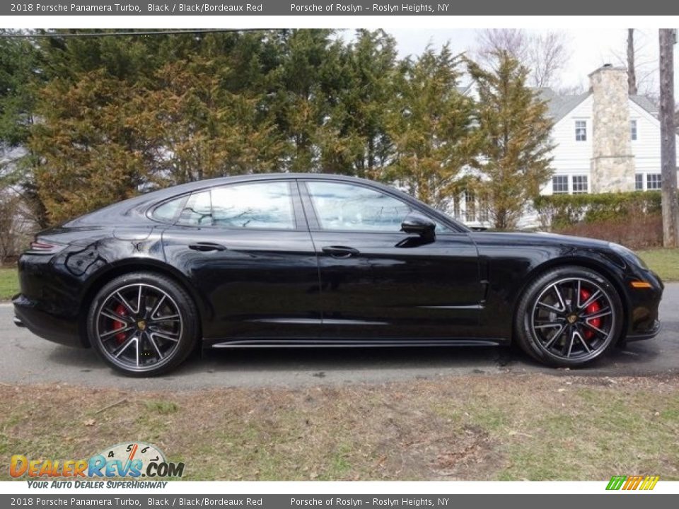 2018 Porsche Panamera Turbo Black / Black/Bordeaux Red Photo #8