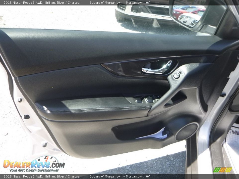 2018 Nissan Rogue S AWD Brilliant Silver / Charcoal Photo #14