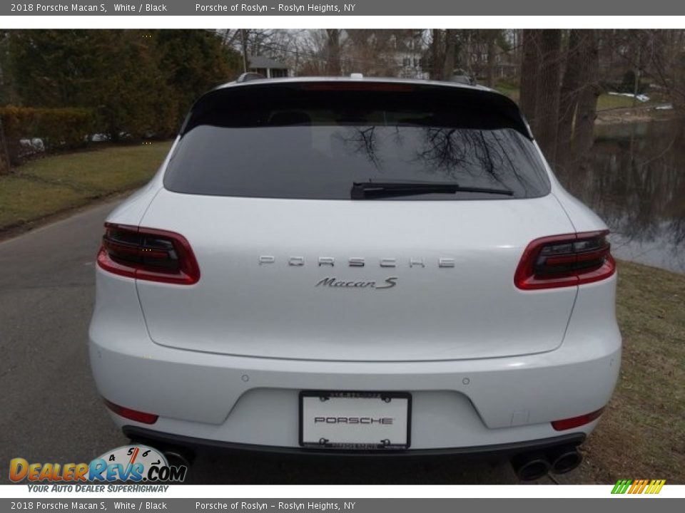 2018 Porsche Macan S White / Black Photo #6