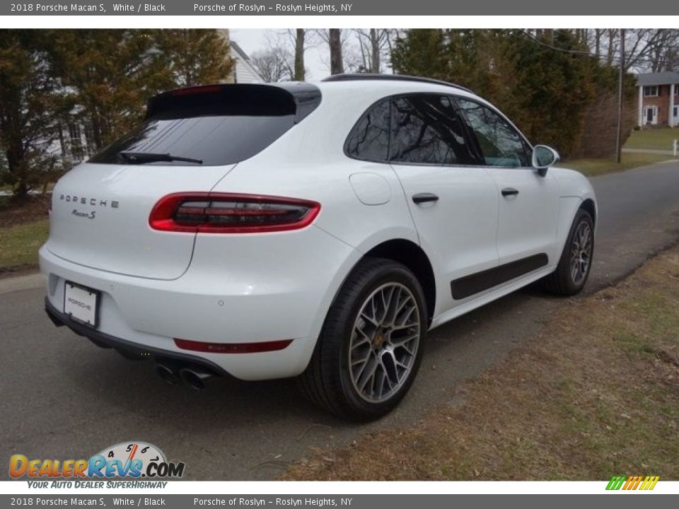 2018 Porsche Macan S White / Black Photo #7