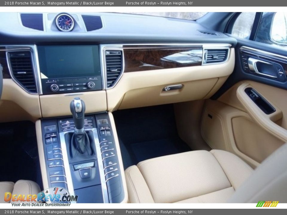 2018 Porsche Macan S Mahogany Metallic / Black/Luxor Beige Photo #15