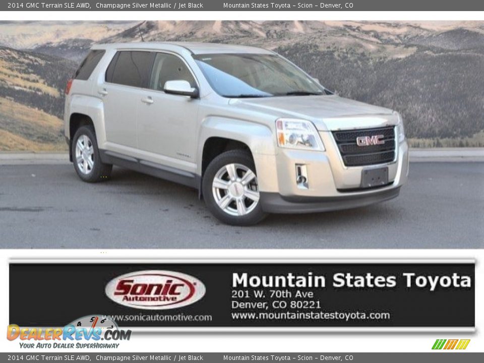 2014 GMC Terrain SLE AWD Champagne Silver Metallic / Jet Black Photo #1