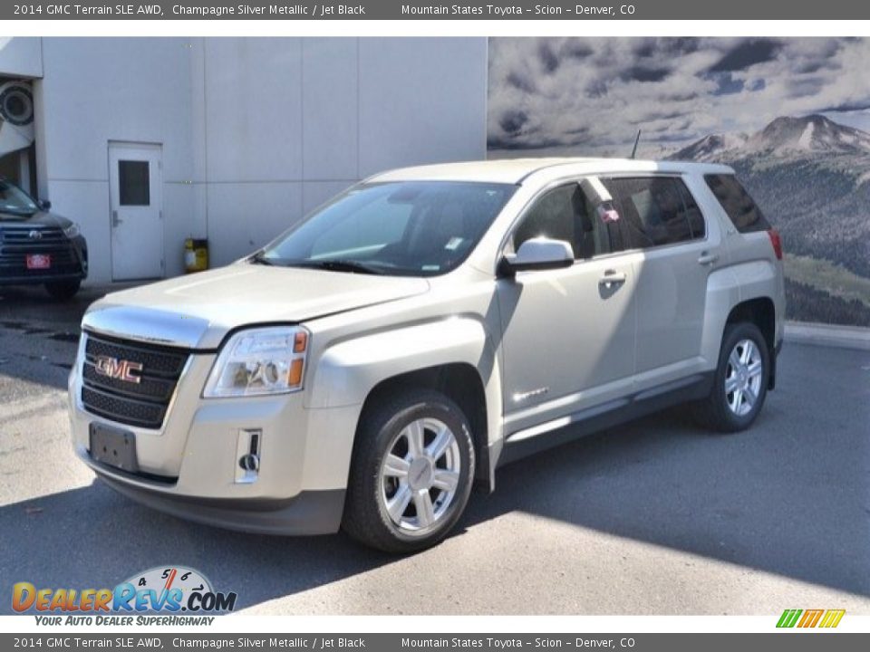 2014 GMC Terrain SLE AWD Champagne Silver Metallic / Jet Black Photo #2