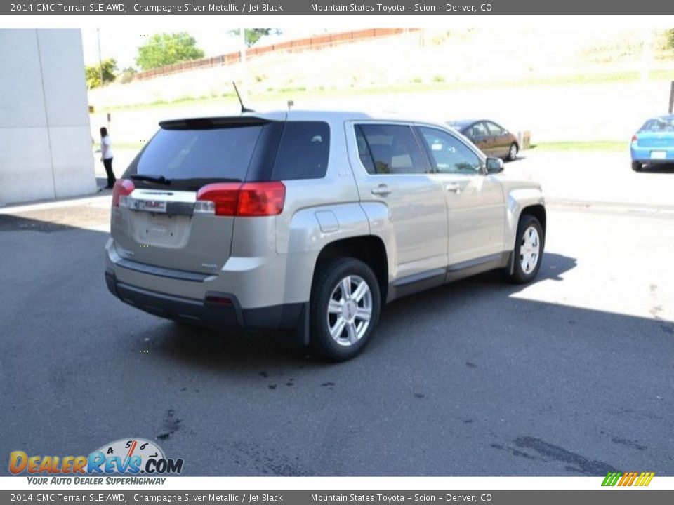 2014 GMC Terrain SLE AWD Champagne Silver Metallic / Jet Black Photo #6