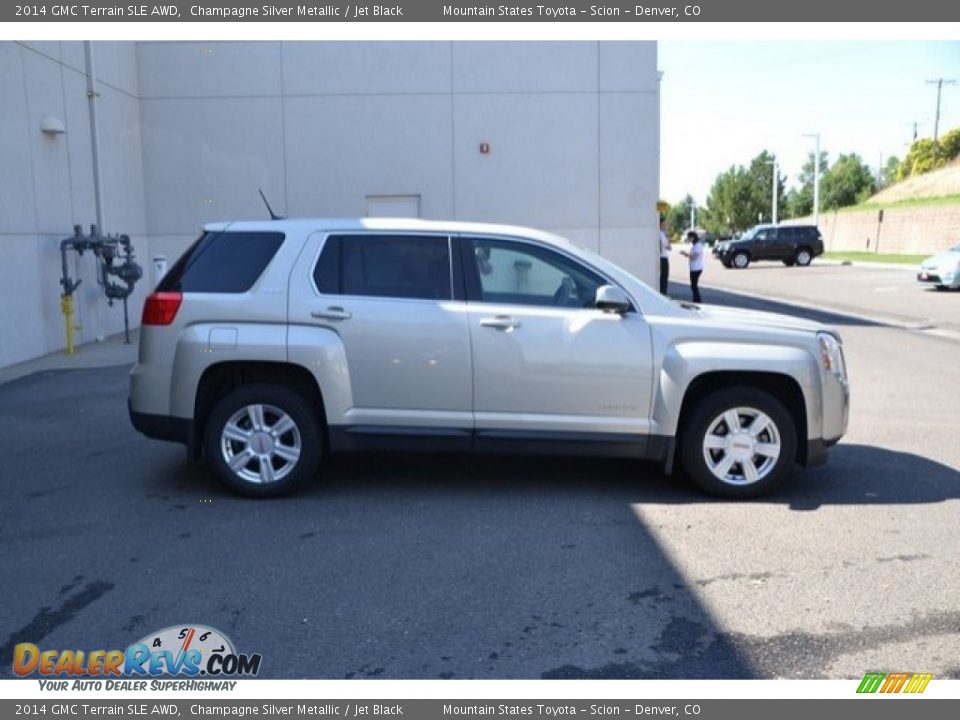 2014 GMC Terrain SLE AWD Champagne Silver Metallic / Jet Black Photo #7