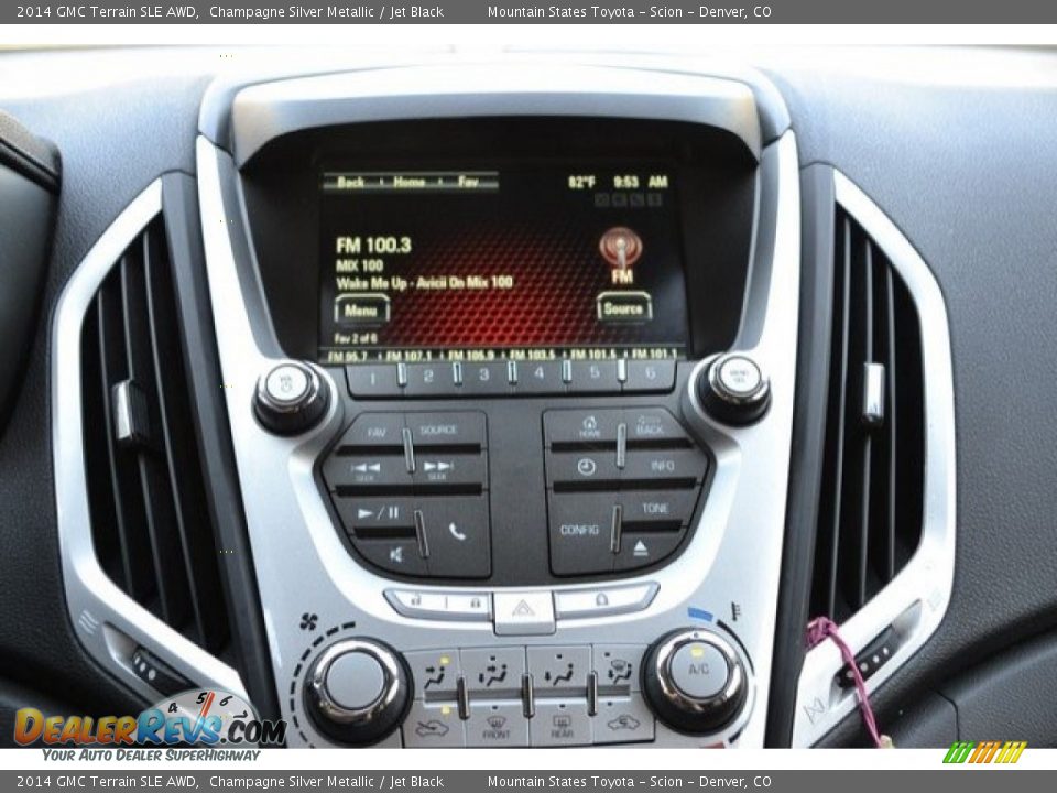 2014 GMC Terrain SLE AWD Champagne Silver Metallic / Jet Black Photo #11