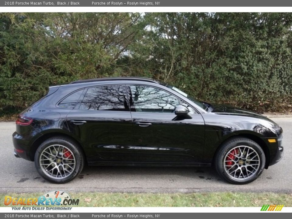 2018 Porsche Macan Turbo Black / Black Photo #8